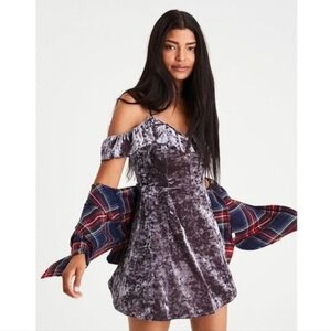 NWT • American Eagle • Crushed Velvet Dress